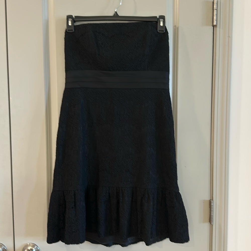 White House black market strapless cocktail dress